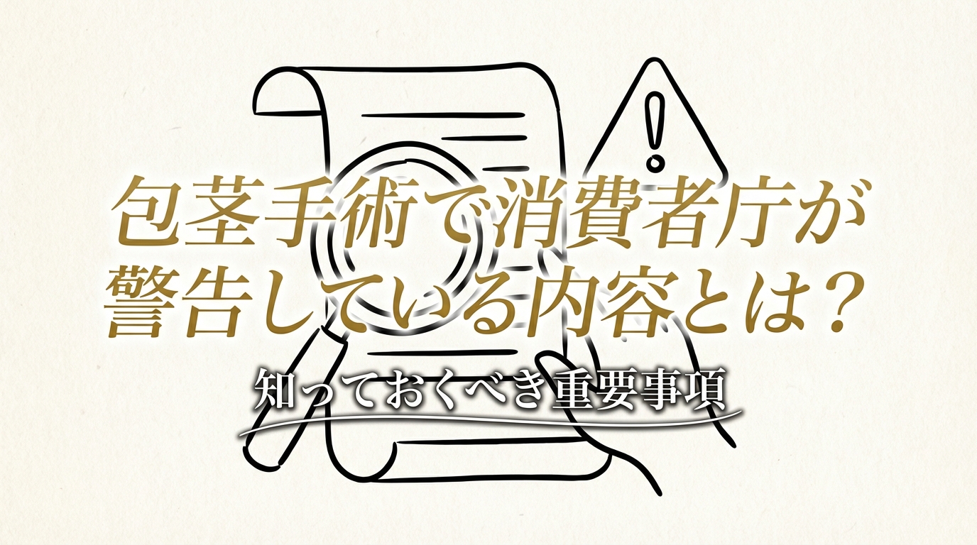 包茎手術で消費者庁が警告している内容とは？