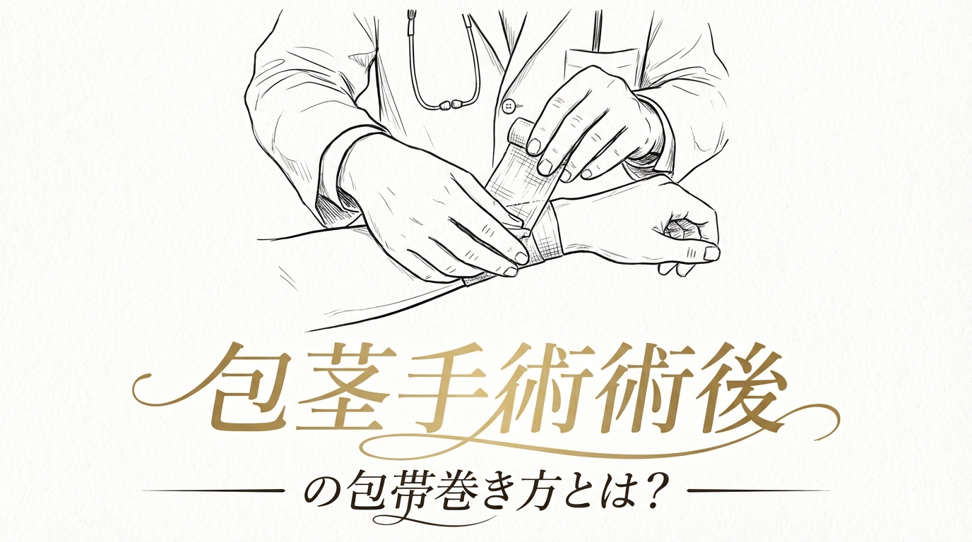 包茎手術術後の包帯巻き方とは？