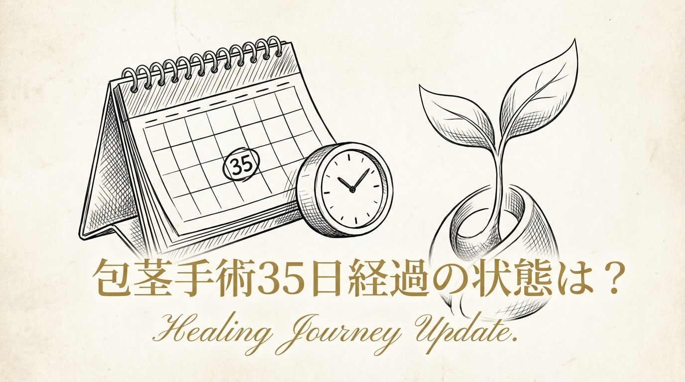 包茎手術35日経過の状態は?