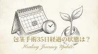 包茎手術35日経過の状態は?