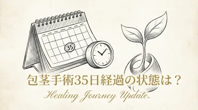 包茎手術35日経過の状態は?