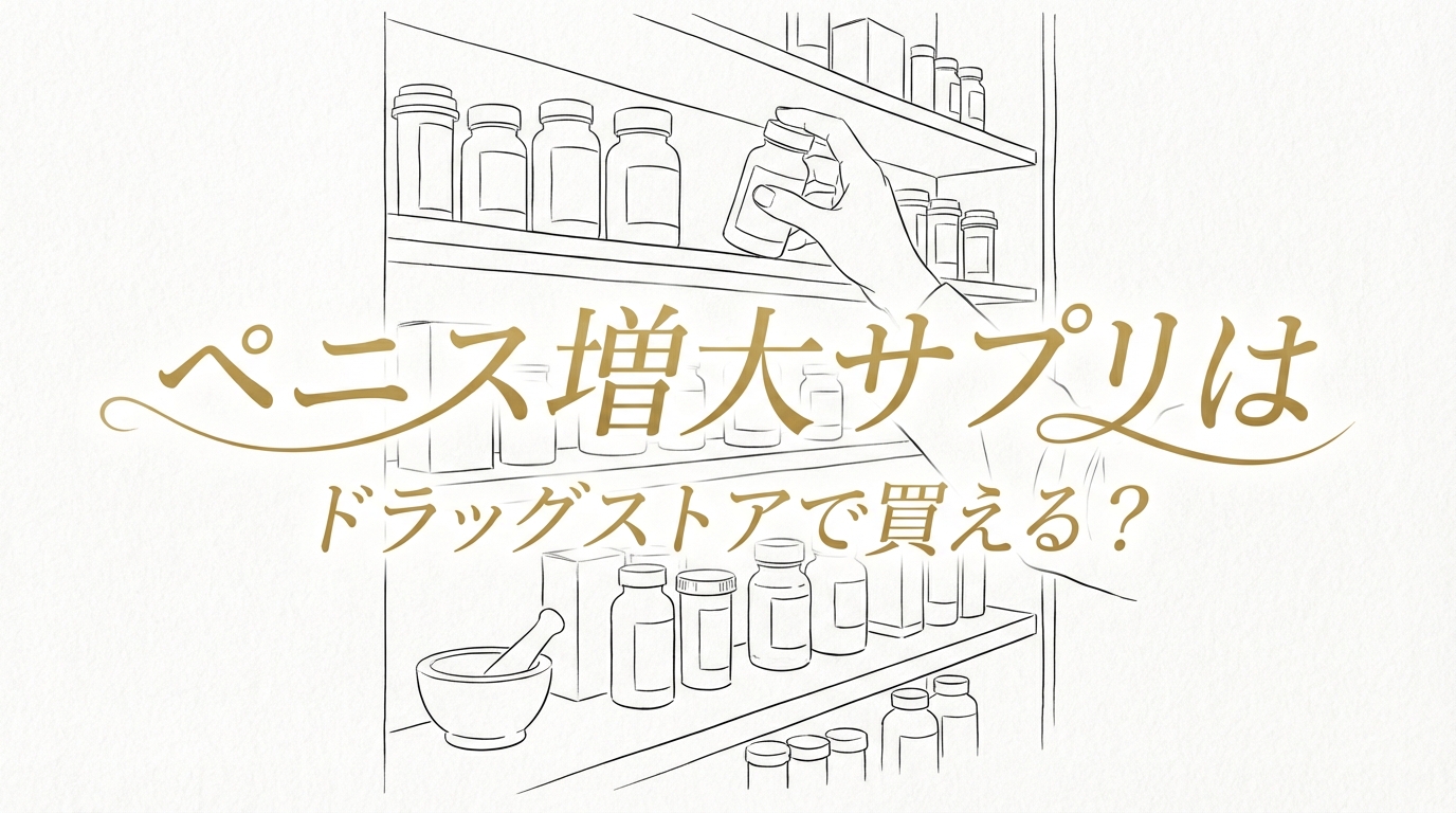 ペニス増大サプリはドラッグストアで買える？