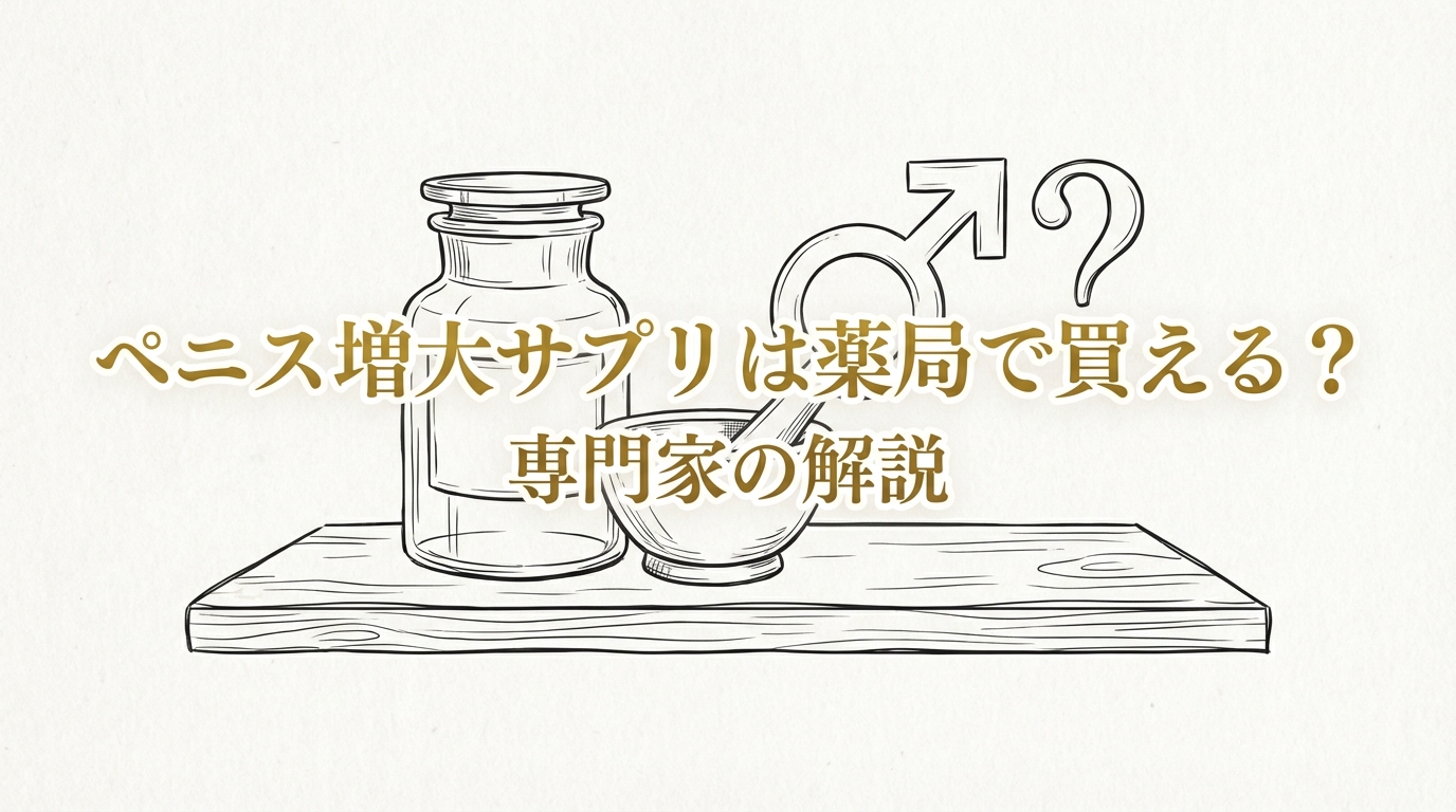 ペニス増大サプリは薬局で買える?
