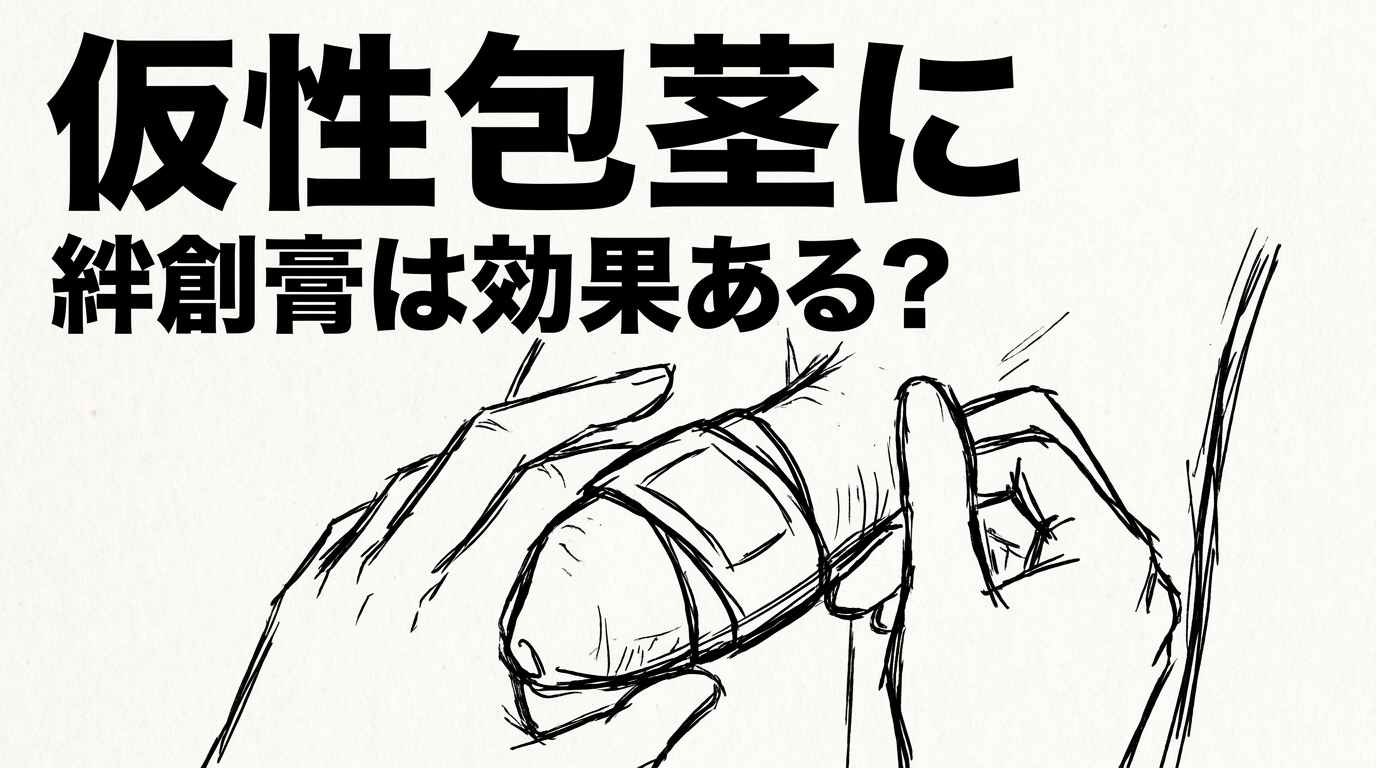 仮性包茎に絆創膏は効果ある?