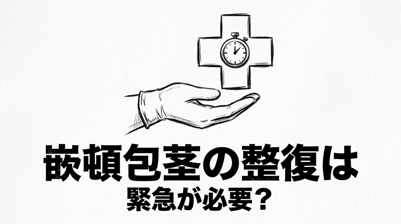 嵌頓包茎の整復は緊急が必要？