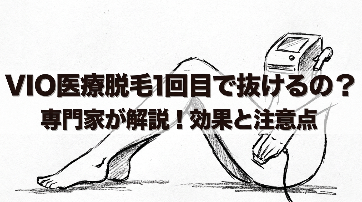 VIO医療脱毛1回目で抜けるの?