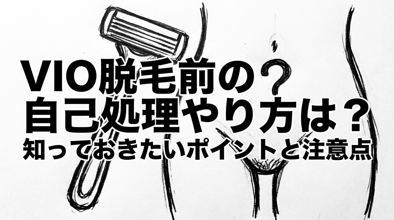 VIO脱毛前の自己処理やり方は？