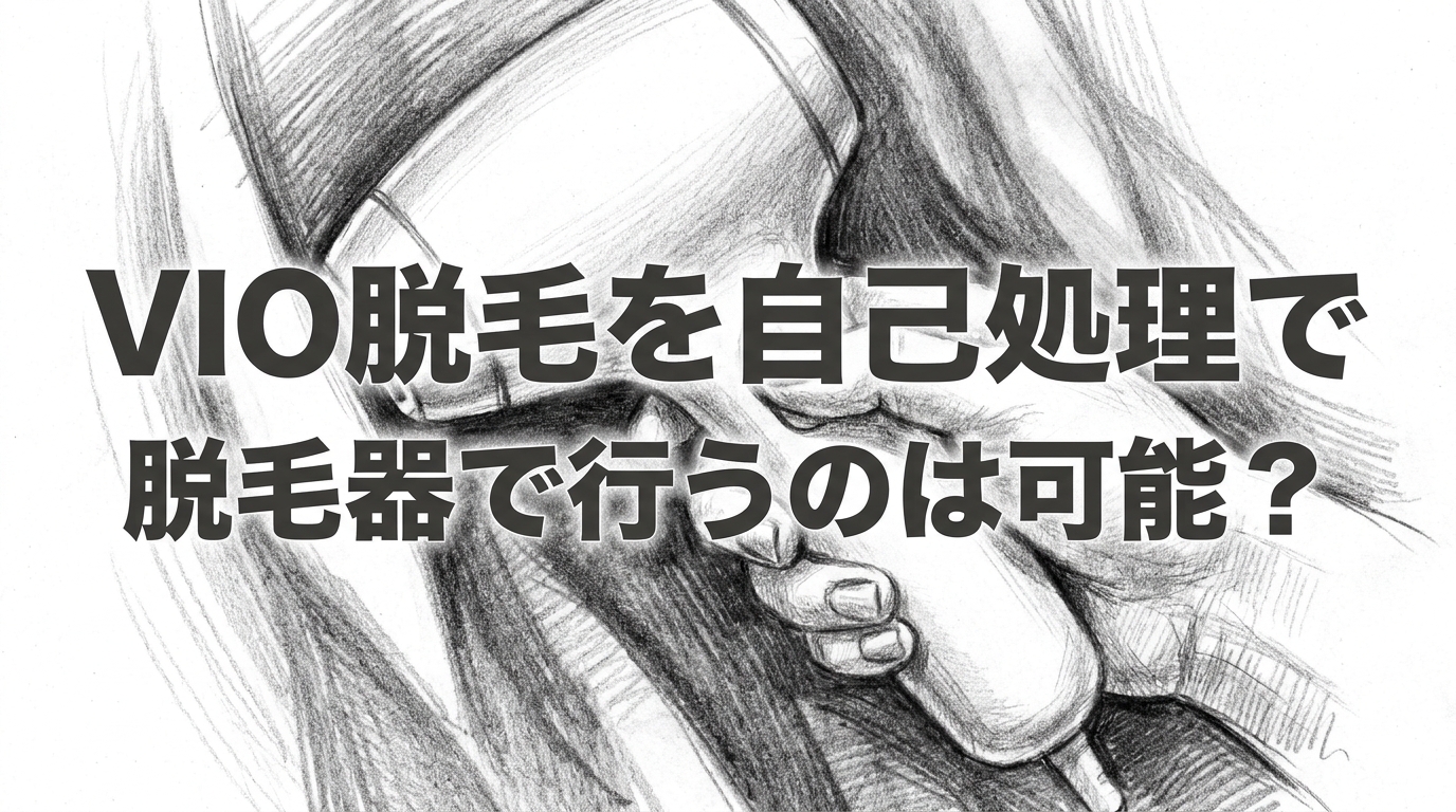 VIO脱毛を自己処理で脱毛器で行うのは可能？