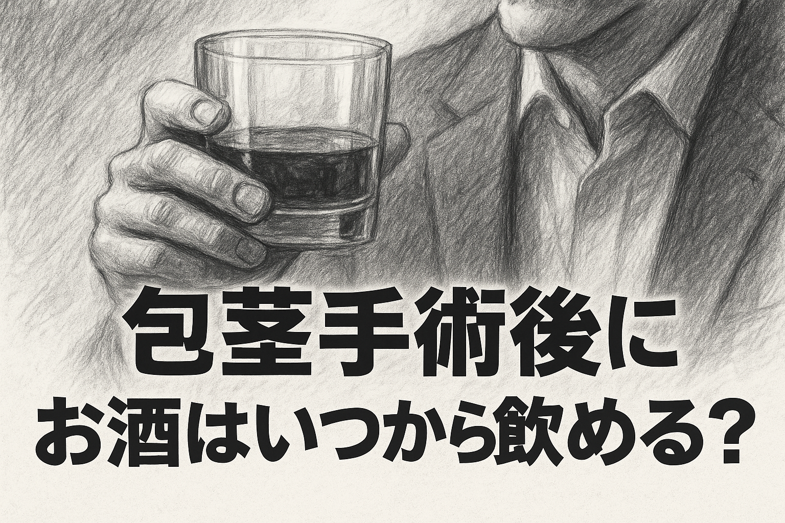 包茎手術後にお酒はいつから飲める？