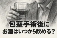 包茎手術後にお酒はいつから飲める？