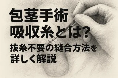 包茎手術の吸収糸とは？抜糸不要の縫合方法を詳しく解説