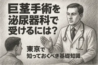 包茎手術を泌尿器科で受けるには？東京で知っておくべき基礎知識