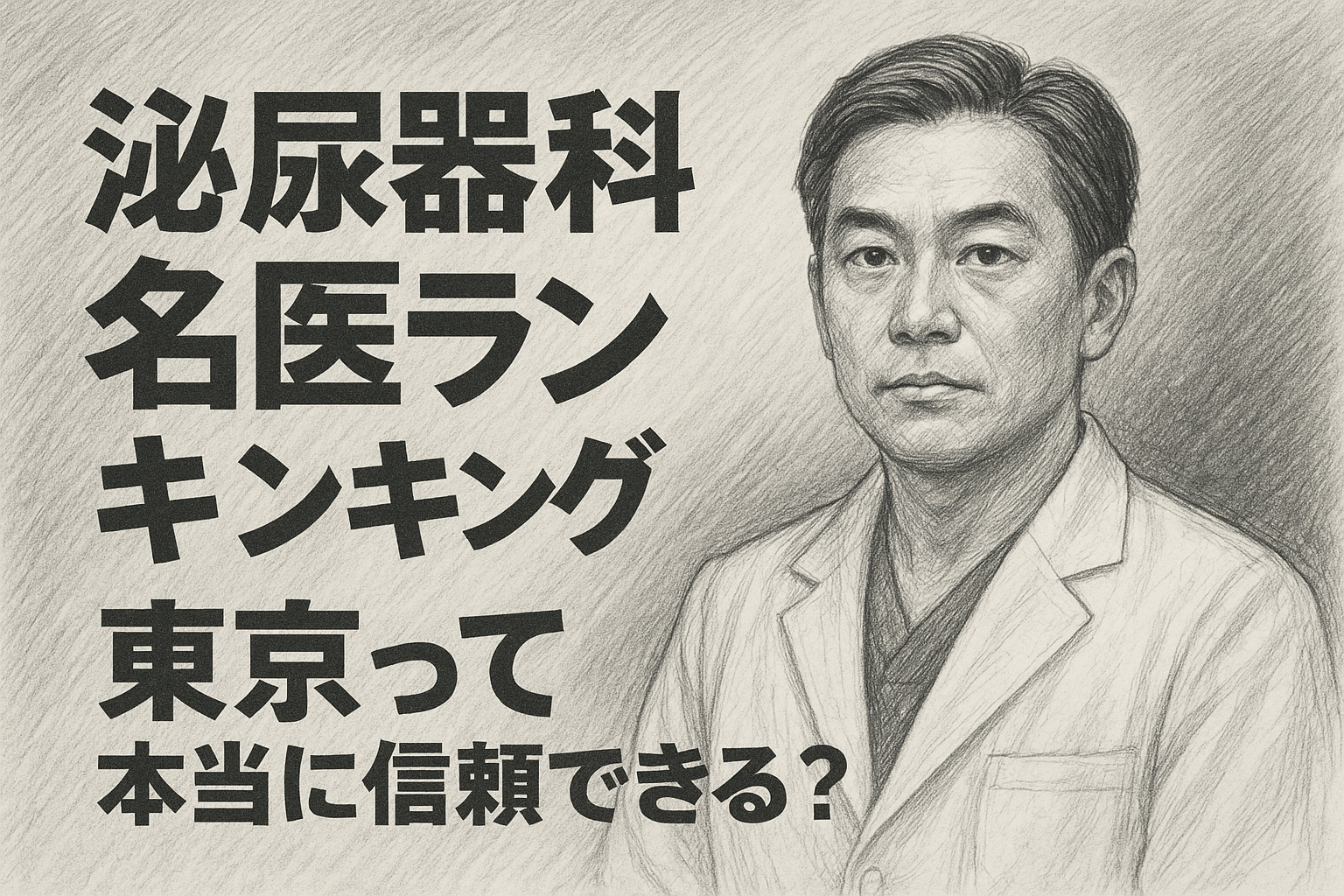 泌尿器科名医ランキング東京って本当に信頼できる？