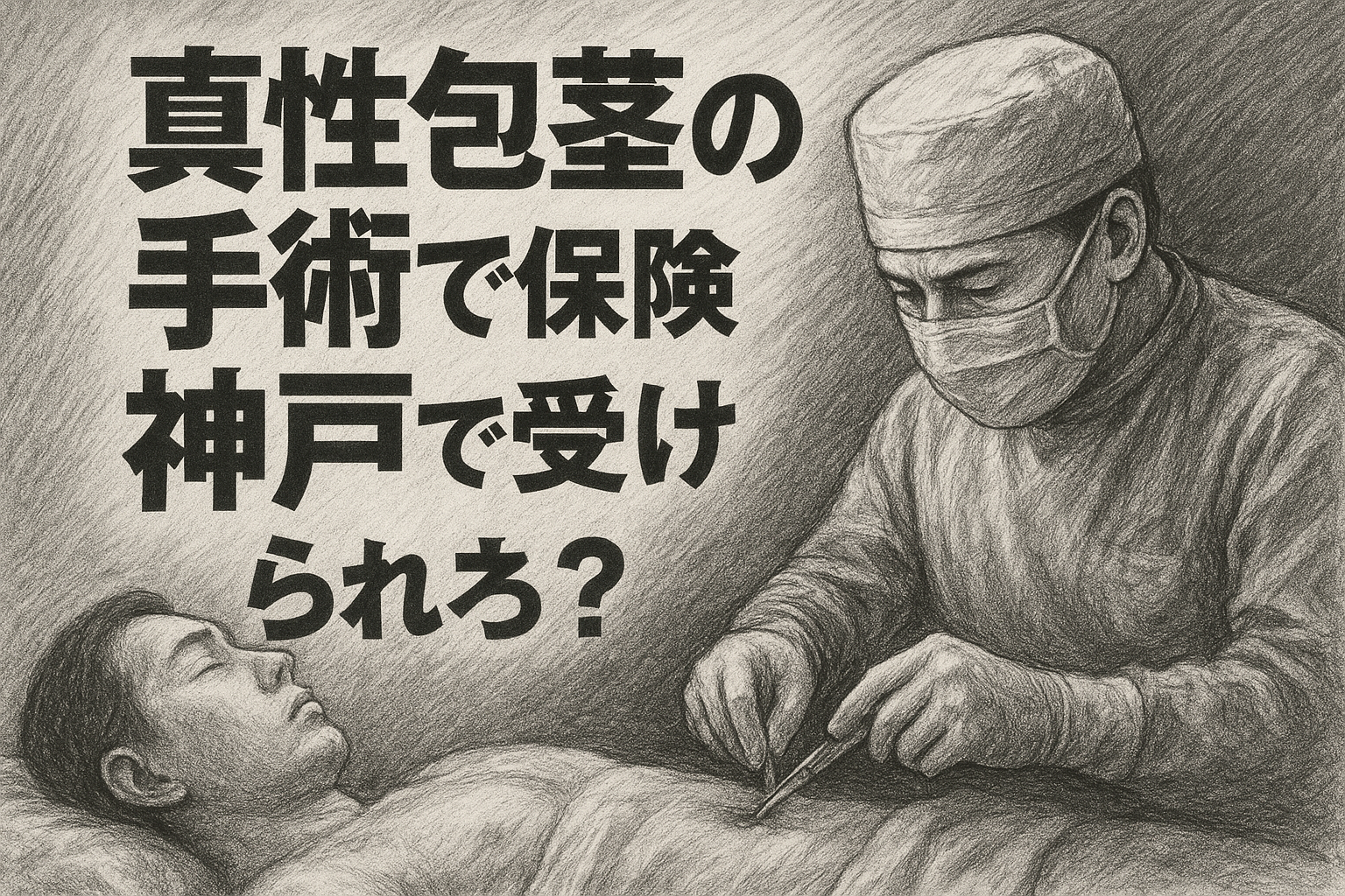 真性包茎の手術で保険適用は神戸で受けられる?