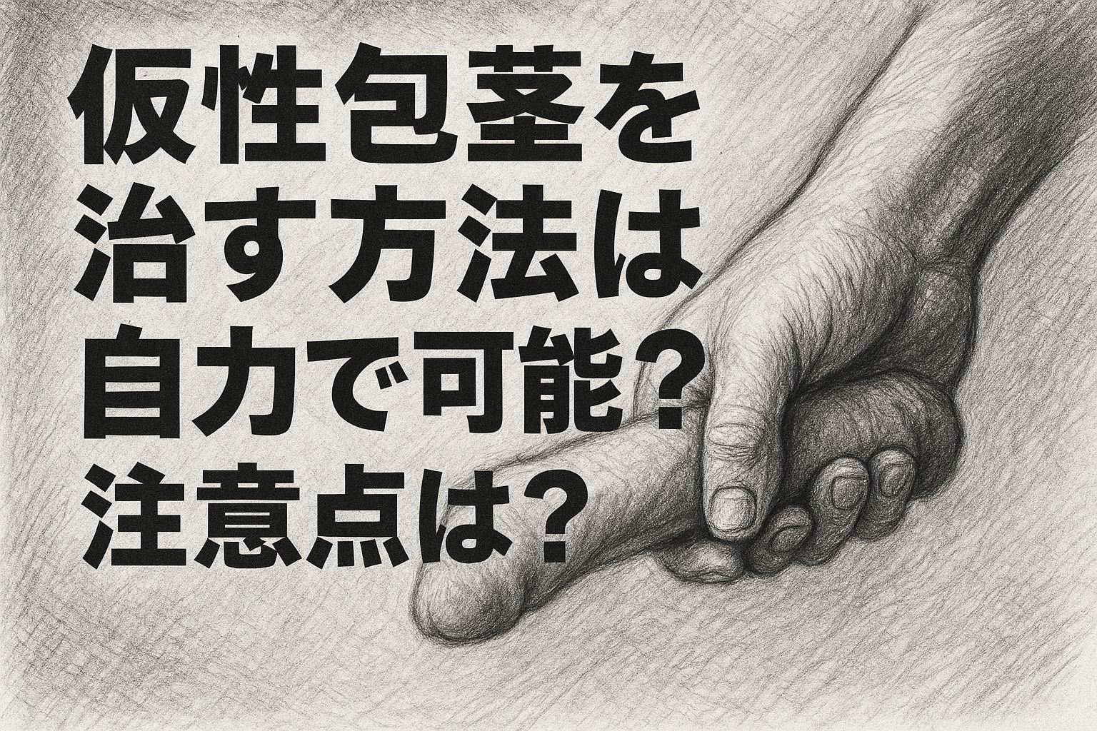 仮性包茎を治す方法は自力で可能?注意点は?