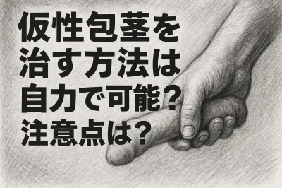 仮性包茎を治す方法は自力で可能？注意点は？
