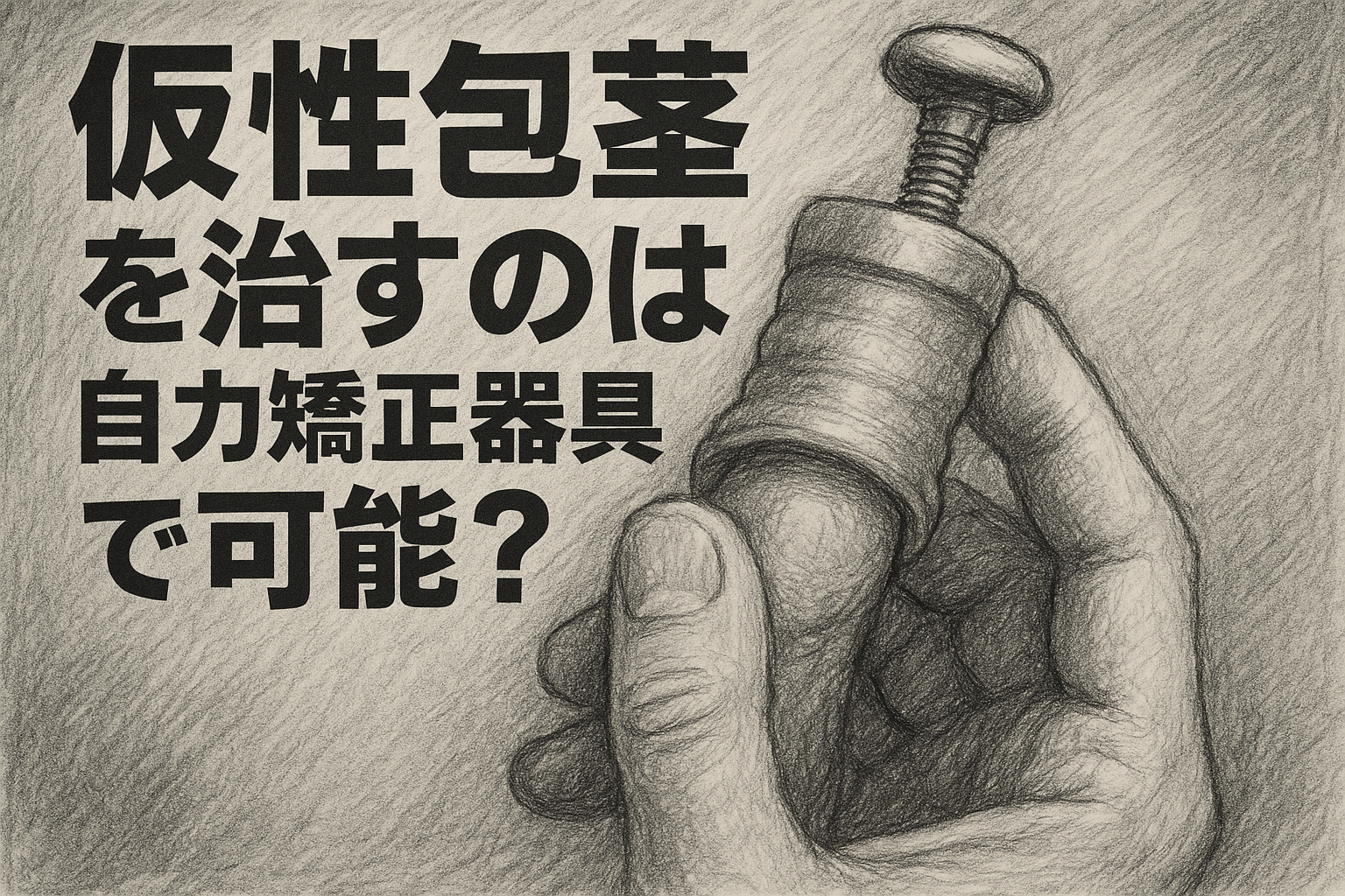 仮性包茎を治すのは自力矯正器具で可能?