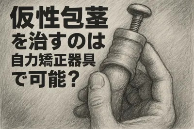 仮性包茎を治すのは自力矯正器具で可能？