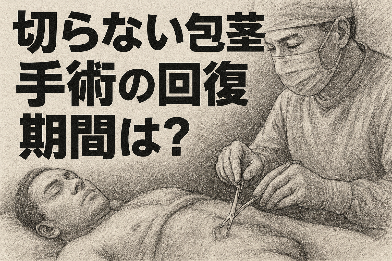 切らない包茎手術の回復期間は？