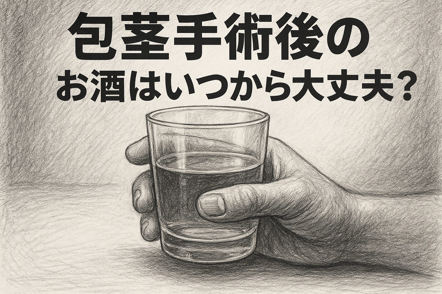 包茎手術後のお酒はいつから大丈夫？