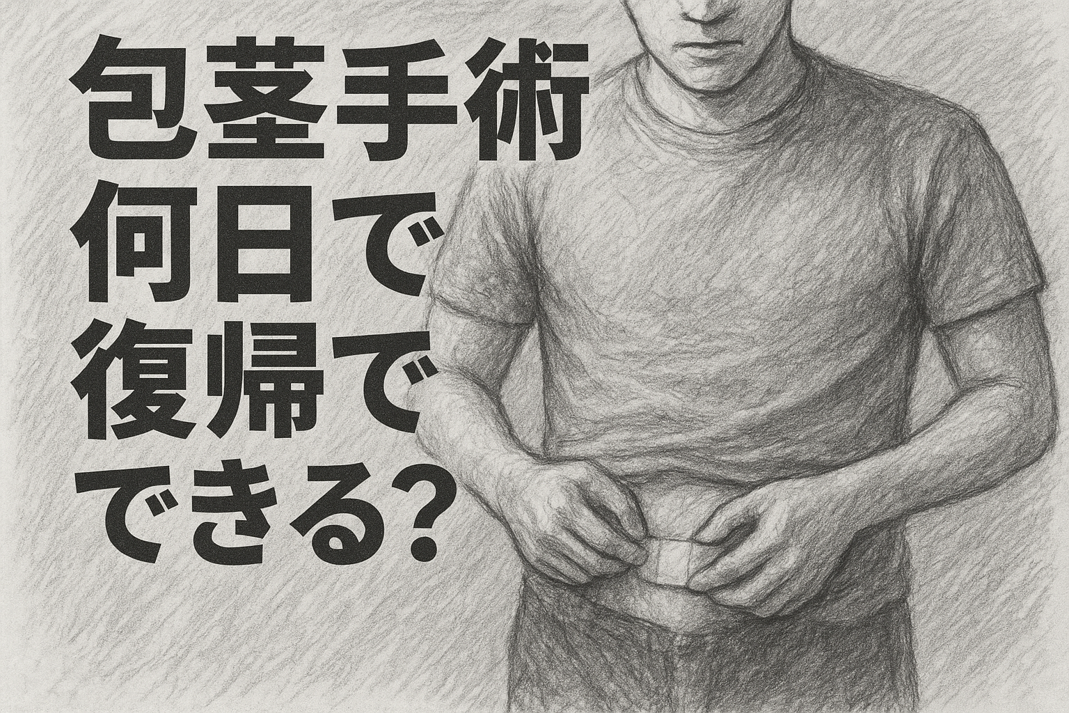 包茎手術は何日で復帰できる?