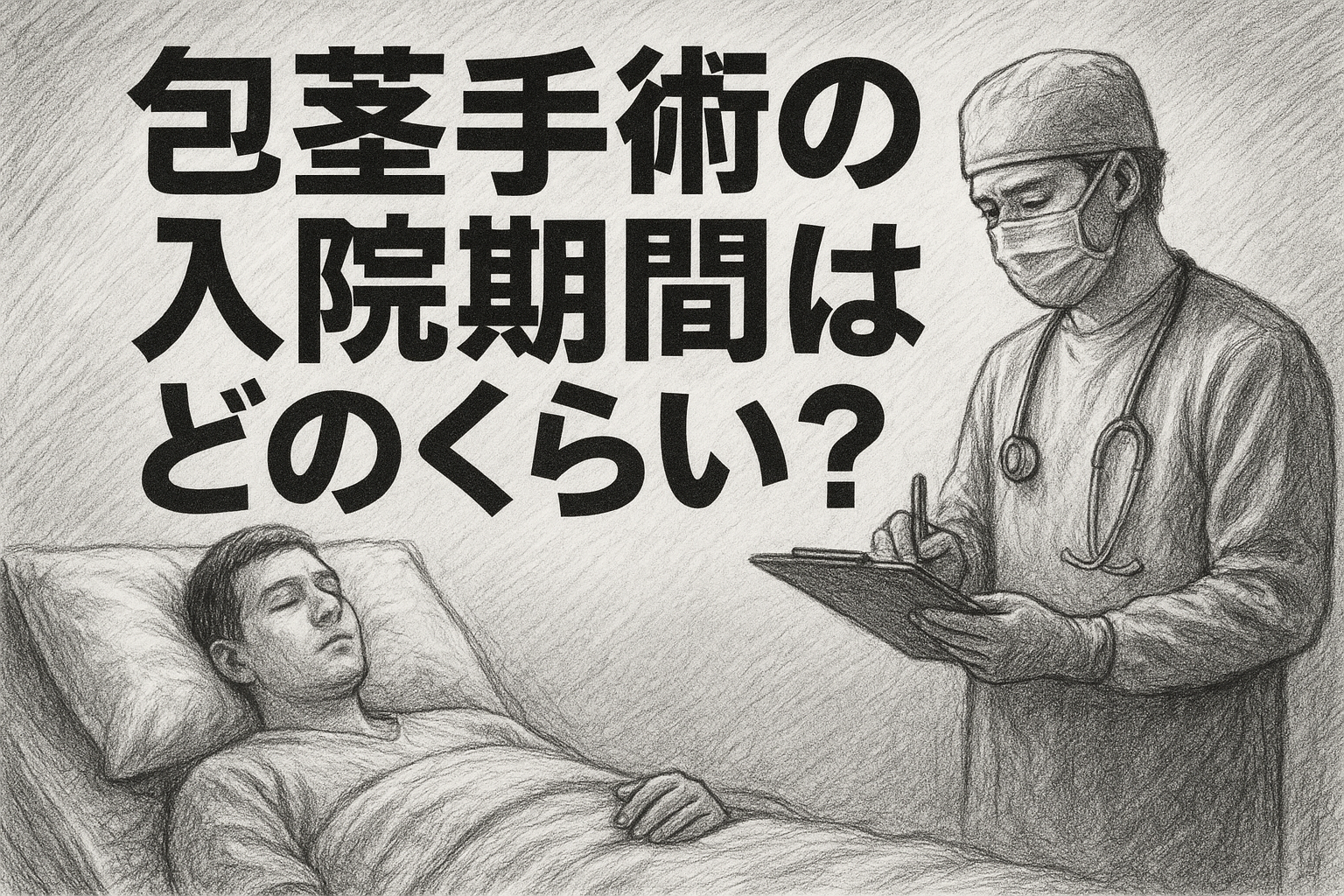 包茎手術の入院期間はどのくらい？