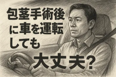 包茎手術後に車を運転しても大丈夫？